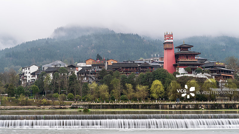 汶川水磨古镇图片素材