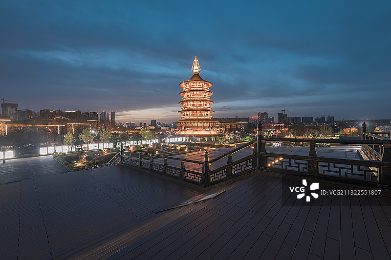 河南省隋唐洛阳城国家遗址公园天堂明堂景区图片素材