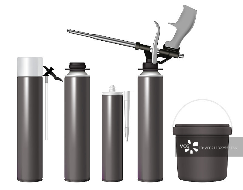 黑色建筑用硅胶密封胶图片素材