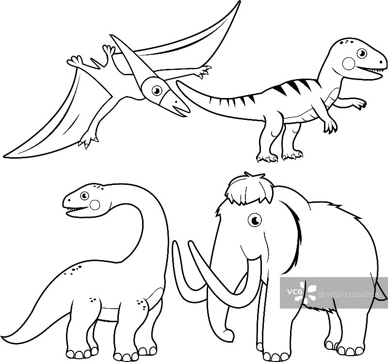 恐龙合集图片素材