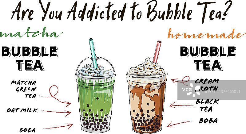 美味饮品奶茶杯设计合集图片素材