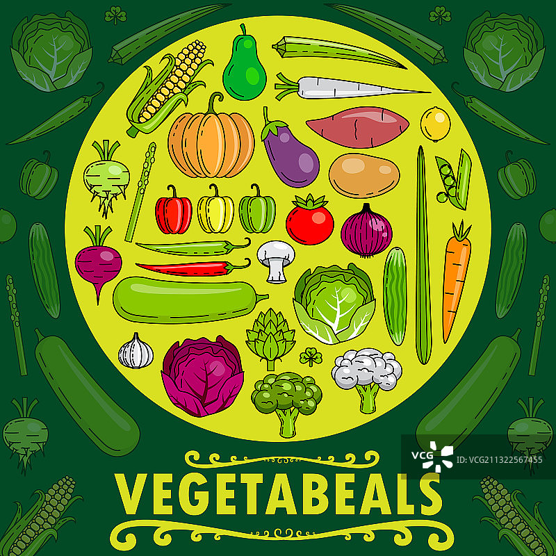 健康新鲜蔬菜图片素材