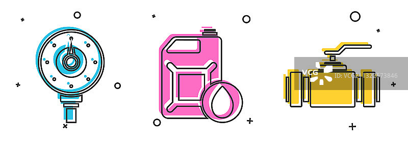 电机燃气表、电机机器罐组合图片素材