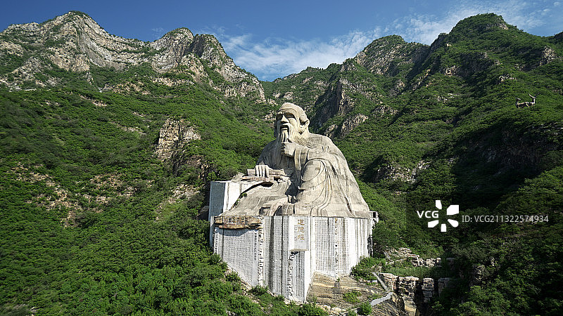 全球最大的老子像、道德经图片素材