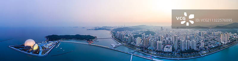 航拍珠海城市风光图片素材