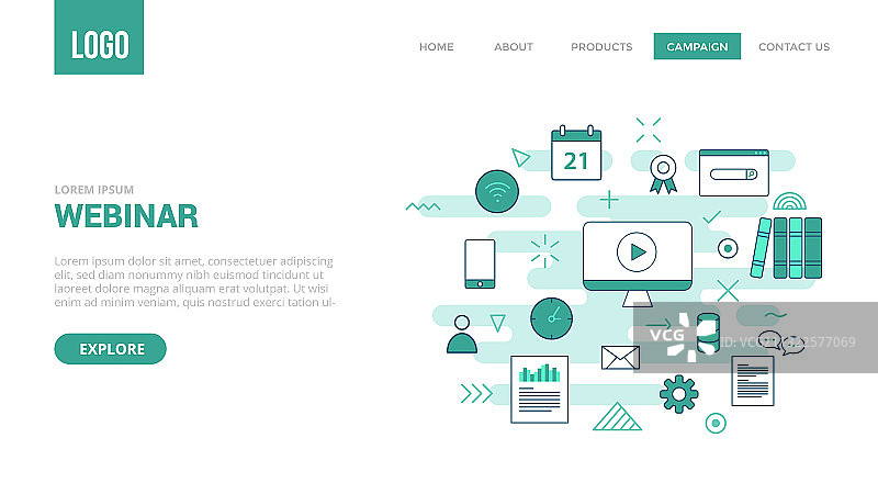 网络研讨会网站banner图片素材