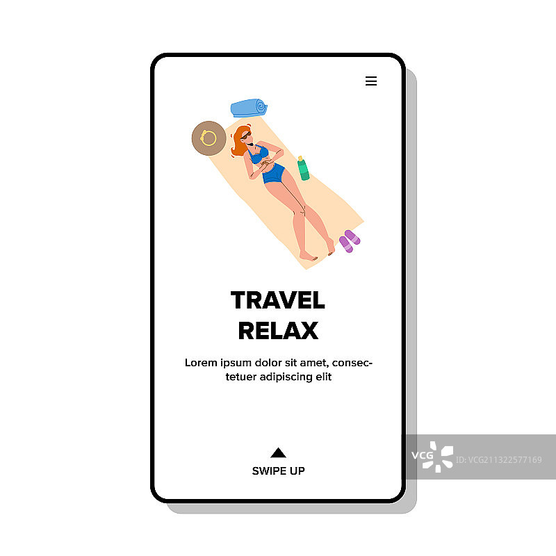 旅行放松夏季度假快乐女人图片素材