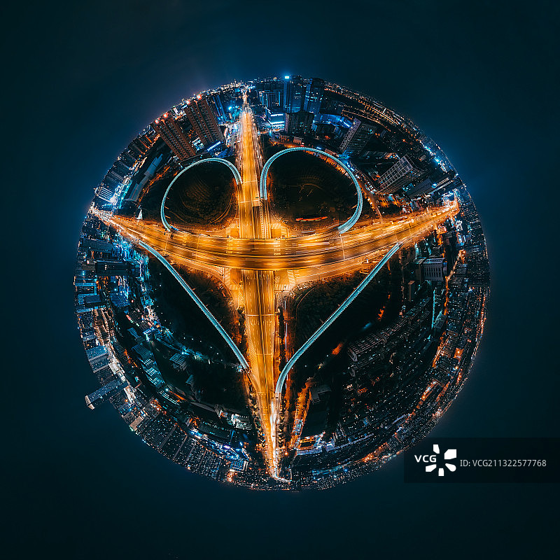 南通夜景图片素材