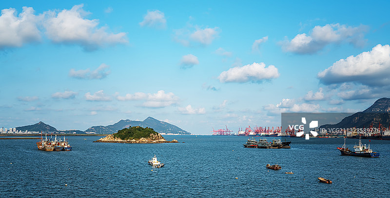 江苏连云港港口码头图片素材