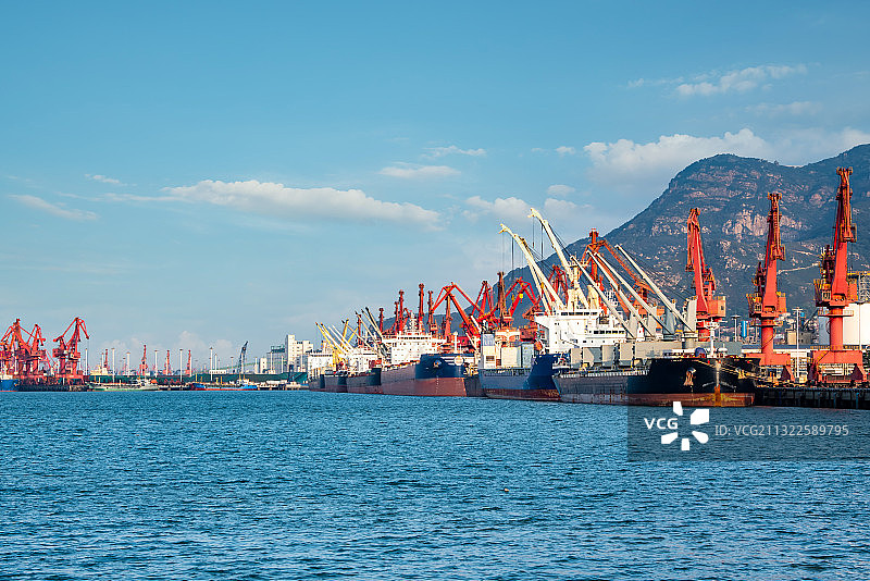 江苏连云港港口码头图片素材