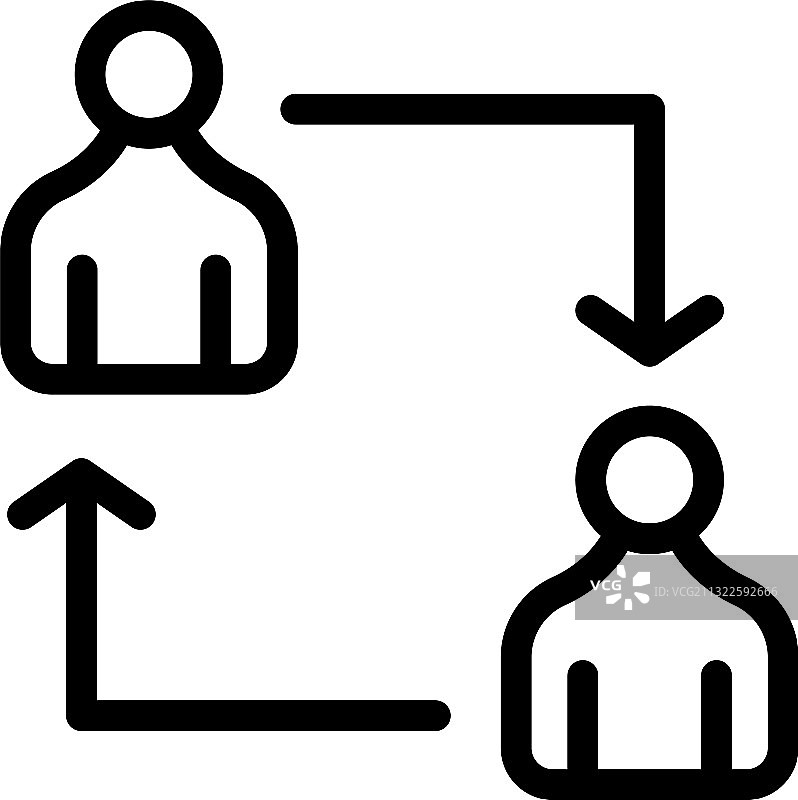 人物对比图标轮廓样式图片素材