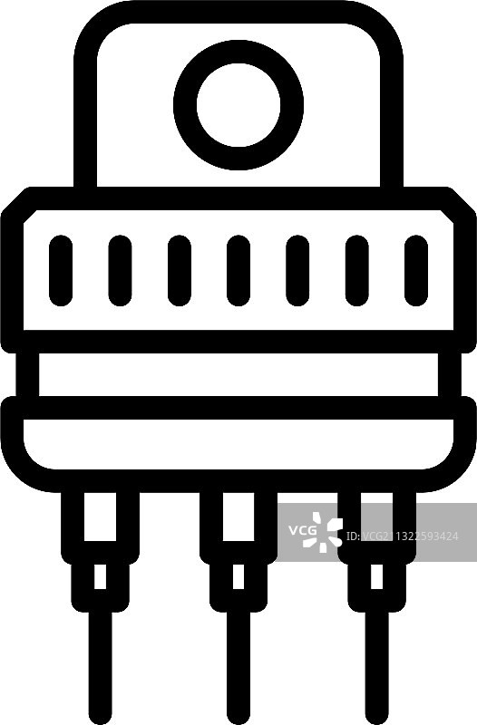 电压调节器图标轮廓样式图片素材