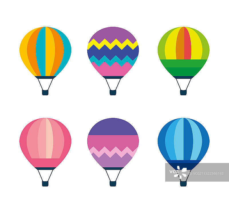 热气球图案设计图片素材