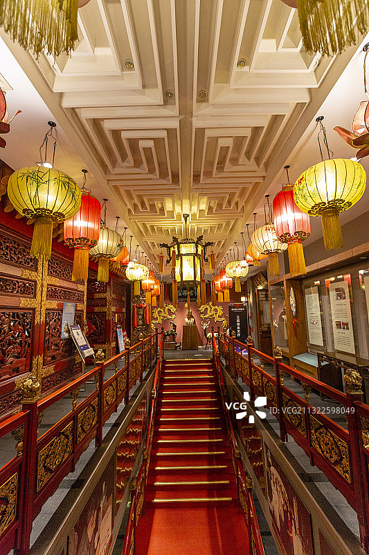 北京老舍茶馆内景图片素材