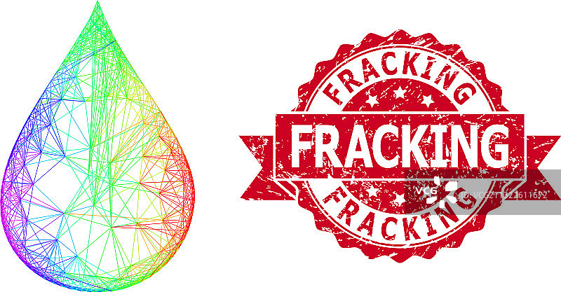 油井彩虹网格背景图片素材