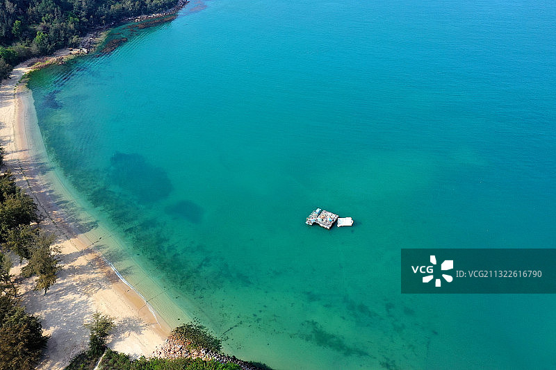 广东省惠州市惠东县港口镇大星山海龟湾航拍图片素材