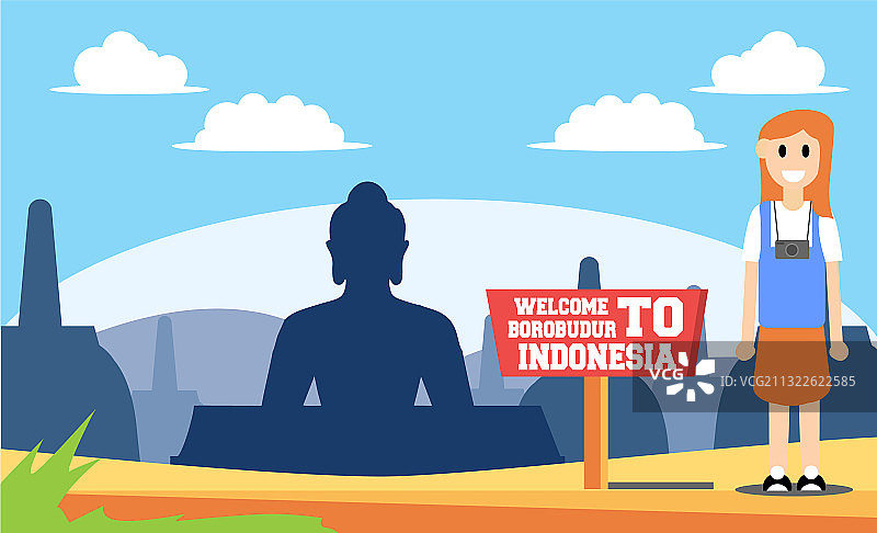 印度尼西亚著名旅游景点图片素材