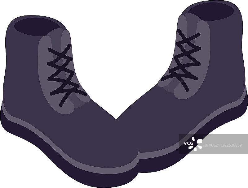 靴子鞋子图标2.5D风格图片素材