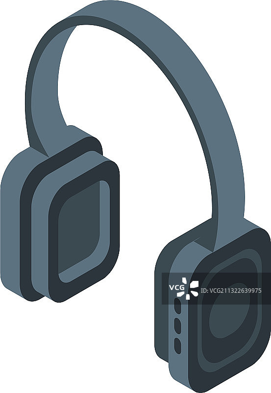 蓝牙耳机图标2.5D风格图片素材