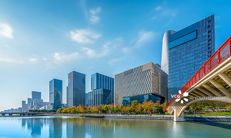 浙江宁波金融区街景图片素材