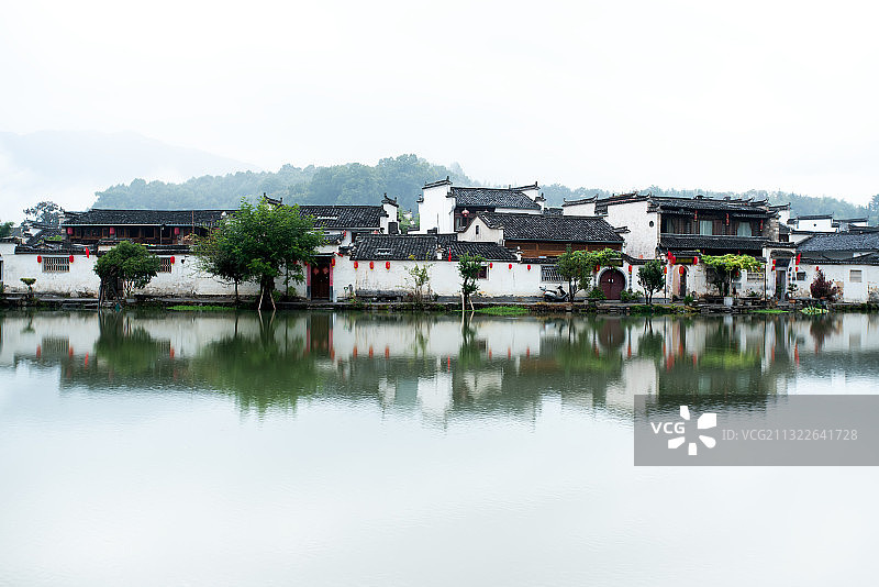安徽宏村自然风景图片素材