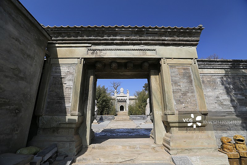 北京田义墓神道门图片素材