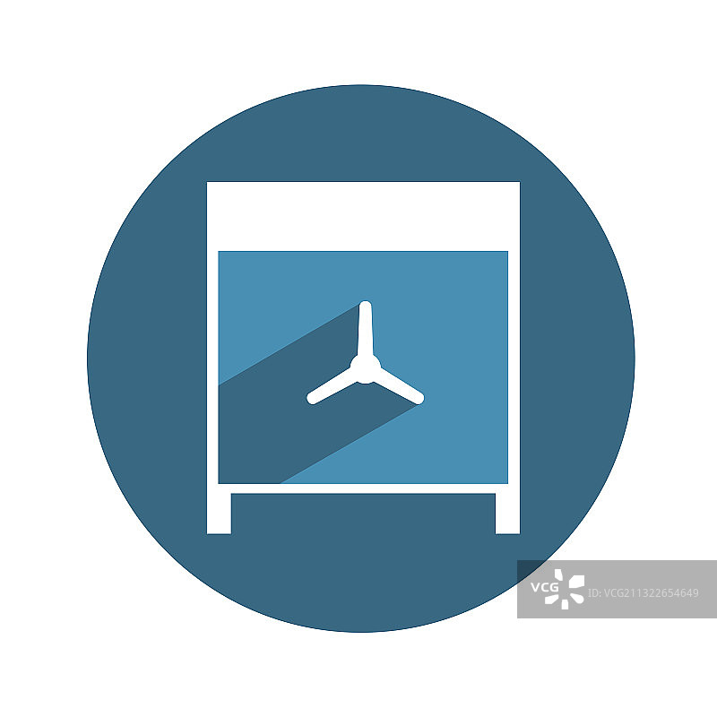 白色背景上的金属封闭保险箱图片素材