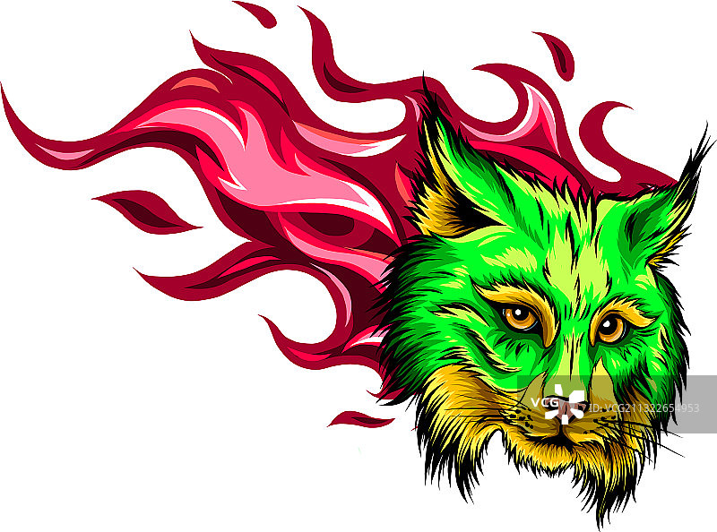 卡通头像咆哮图片素材