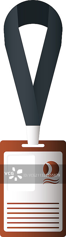 隔离的身份胸牌图标图片素材