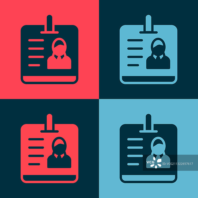 波普艺术身份牌icon图片素材