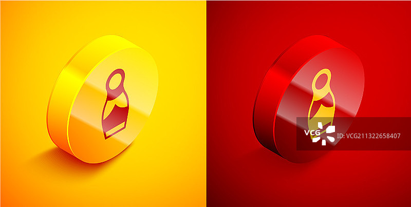 2.5D俄罗斯套娃图标图片素材