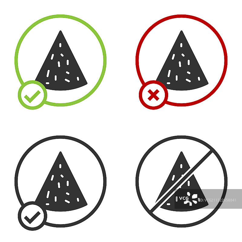白色背景上的黑色玉米片图标图片素材