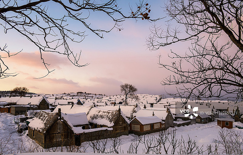 雪中荣成图片素材