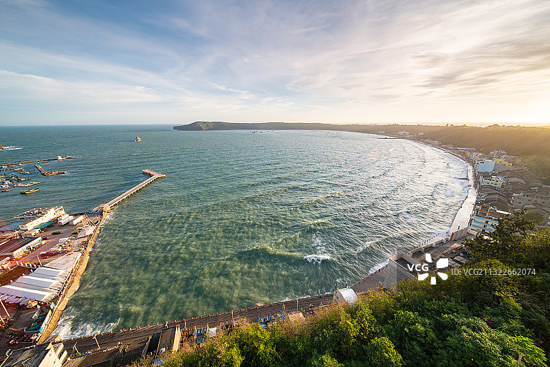 广西涠洲岛南湾全景图片素材
