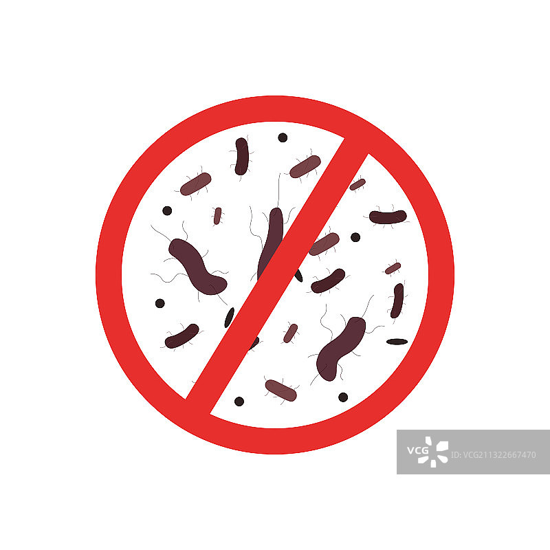 一组病毒细菌图标图片素材