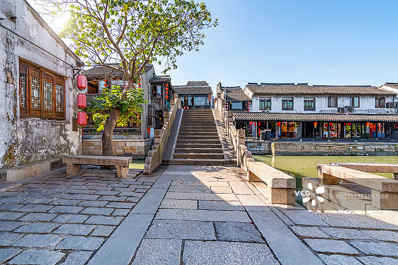 浙江嘉兴西塘古镇风光图片素材