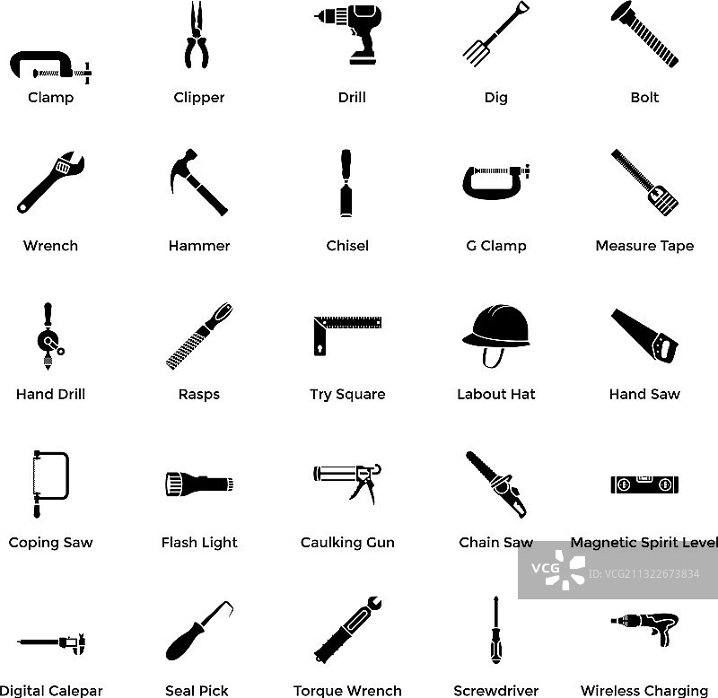 机械机器和工具图标图片素材