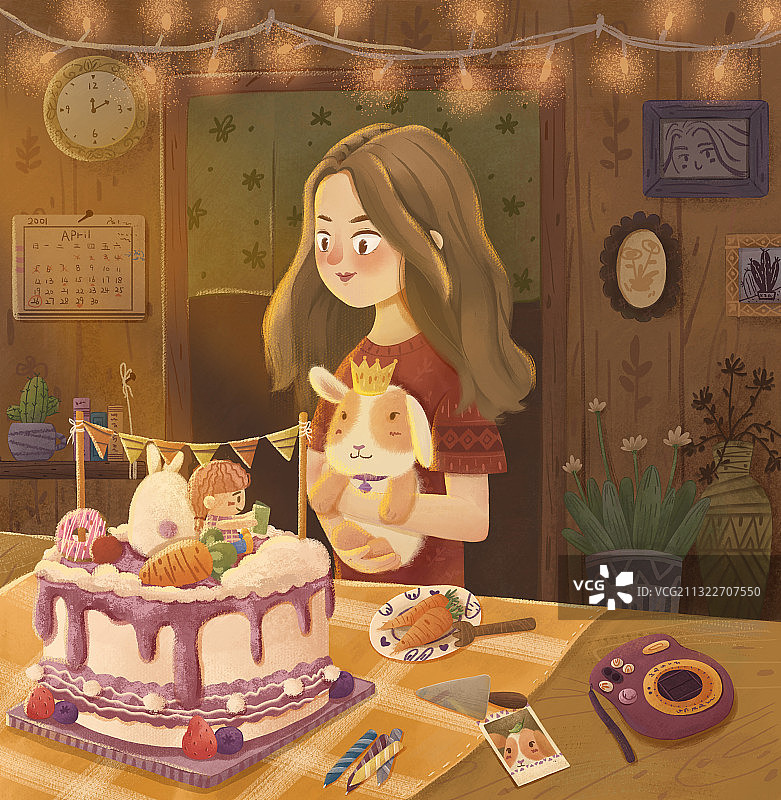 兔兔生日图片素材