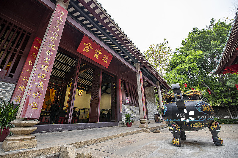 广州著名旅游景区南海神庙的昭灵宫图片素材