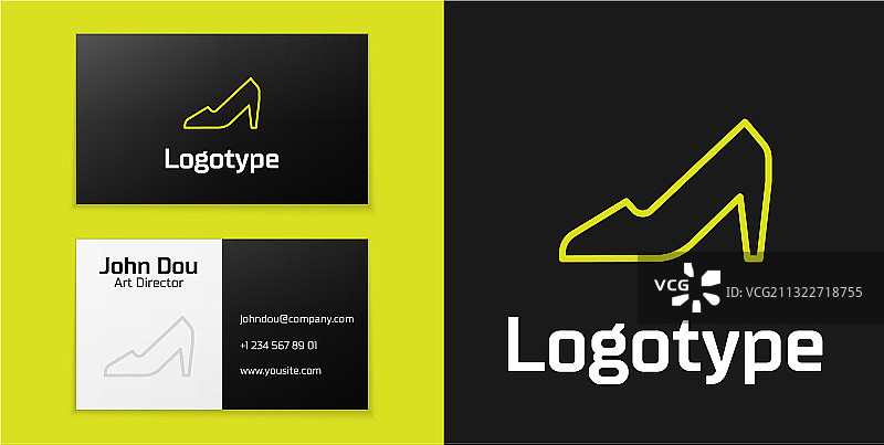 女士高跟鞋标志线条图标图片素材