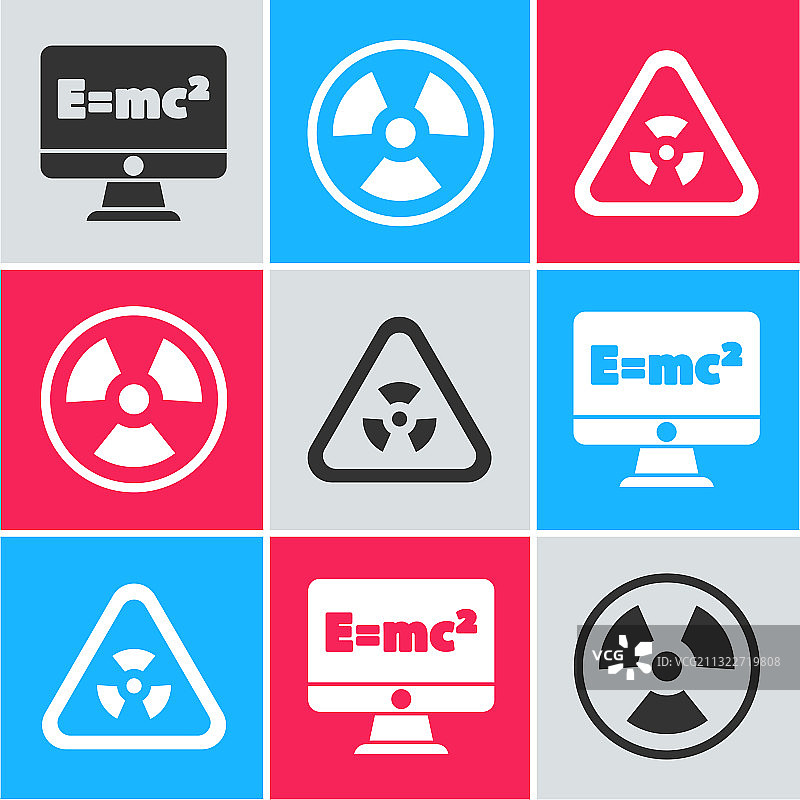 方程式、溶液、放射性物质和三角形图片素材