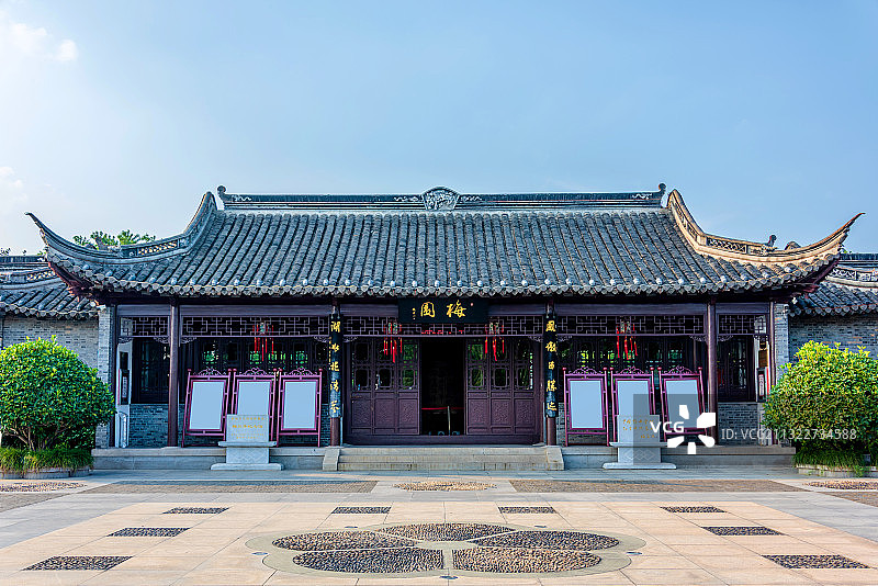 中国江苏泰州梅兰芳公园图片素材