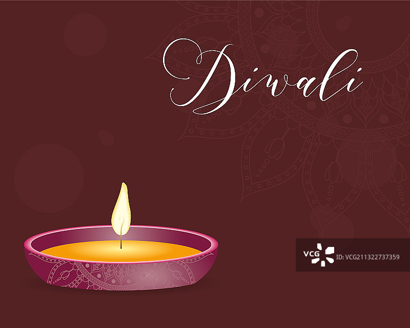 排灯节庆祝活动与蜡烛图片素材