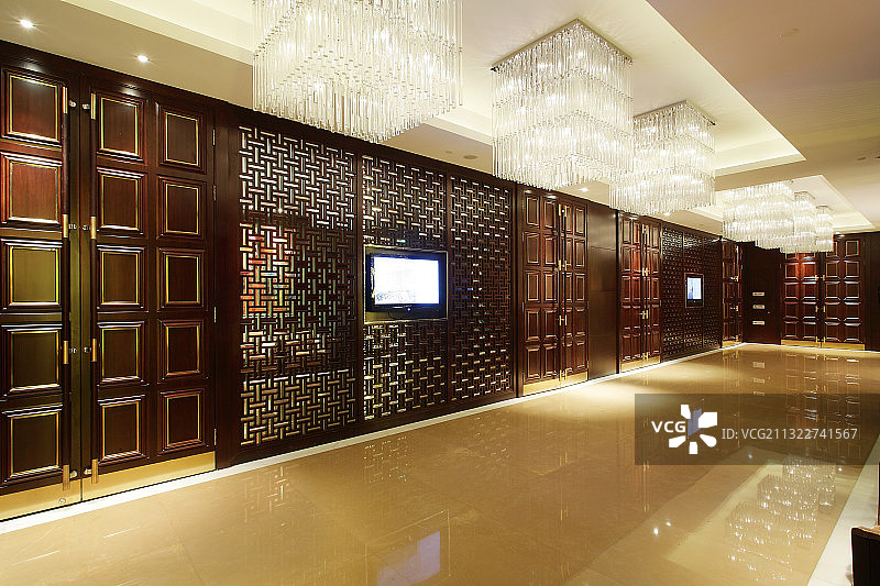 豪华酒店走廊图片素材