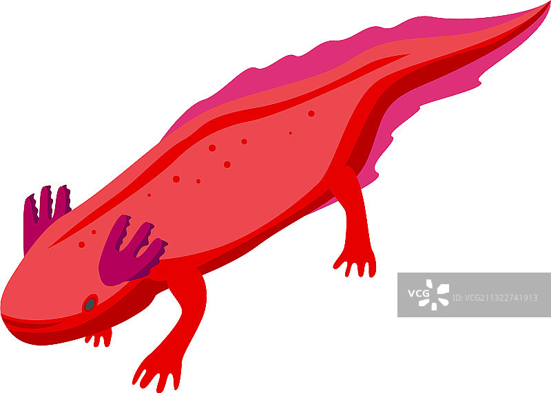 六角恐龙动物图标2.5D风格图片素材