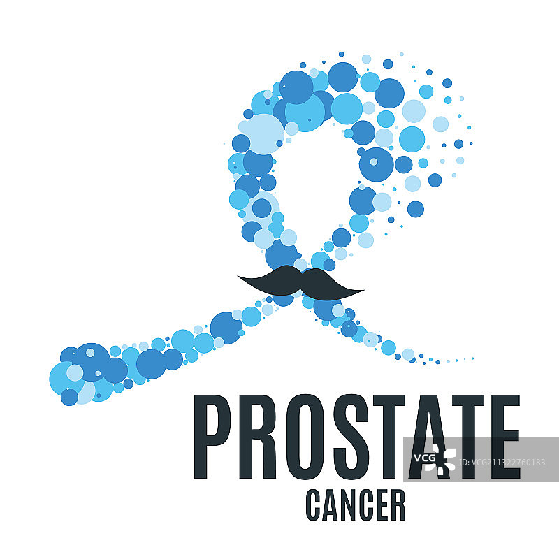 “Movember”前列腺癌宣传丝带图片素材