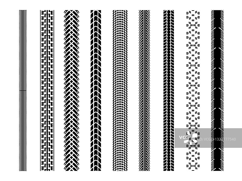 自行车轮胎胎面轨迹图片素材