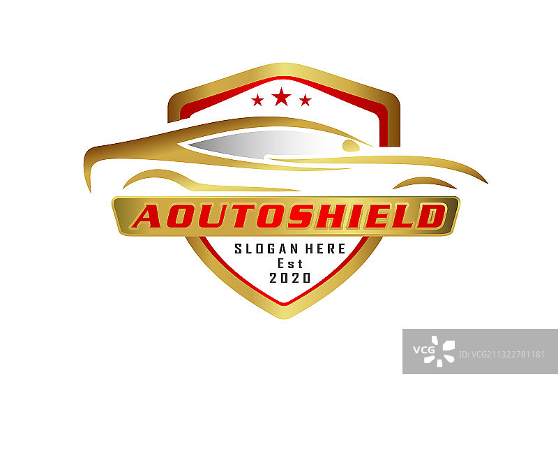 汽车保护公司Logo设计概念图片素材
