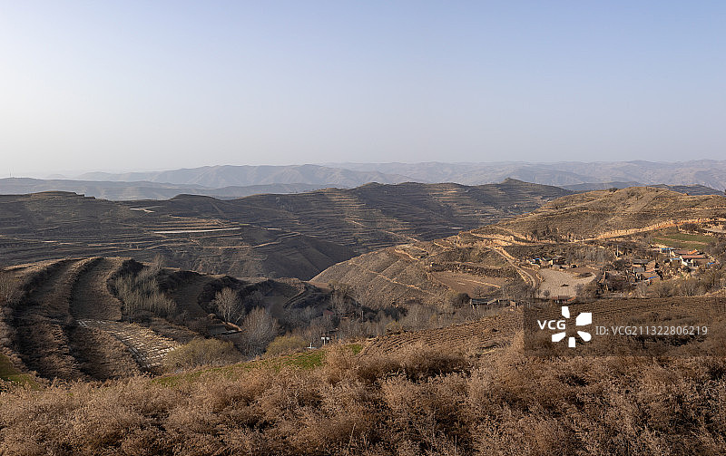 千姿百态的黄土高原风光景观图片素材