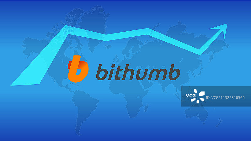 Bithumb加密货币股票市场名称图片素材